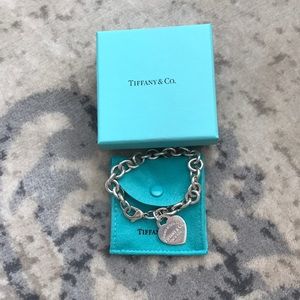 Authentic Tiffany & Co. heart tag charm bracelet